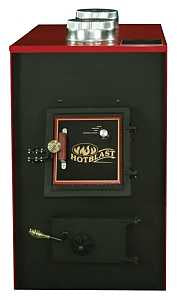 US Stove 1500 Coal Furnace, 24-1/4 in W, 48 in D, 40-1/4 in H, 139,000 Btu Heating, Cast Iron