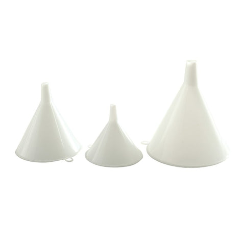 Norpro 243 Funnel Set, Plastic, White
