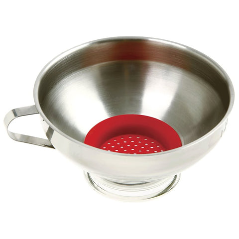 Norpro 241 Wide Mouth Funnel, 5-1/2 in Dia, Stainless Steel