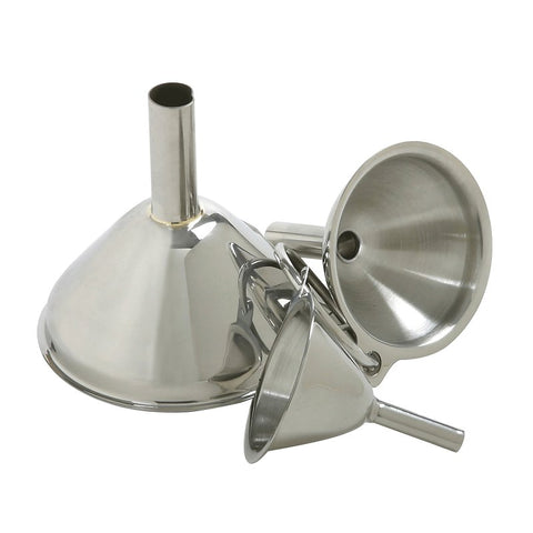 Norpro 252 Funnel, 1/4, 3/8, 1/2 in Spout, Stainless Steel