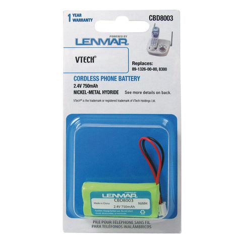 Lenmar 2.4 volts 750 mAh NiMH Cordless Phone Battery