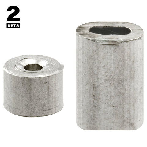 Prime-Line GD 12149 Cable Ferrule and Stop, 1/16 in Dia Dimensions, Aluminum