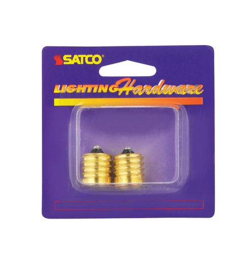 Satco Socket Reducer Intermediate to Candelabra Golden
