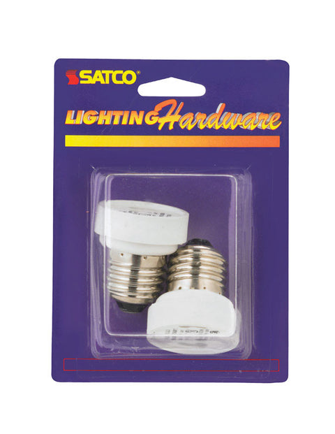 Satco Socket Adapter Medium to GU24 White