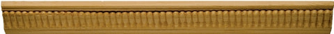 Waddell MLD358 Emboss Moulding, 96 in L, 1-1/4 in W, Pine Wood, Pack of 10