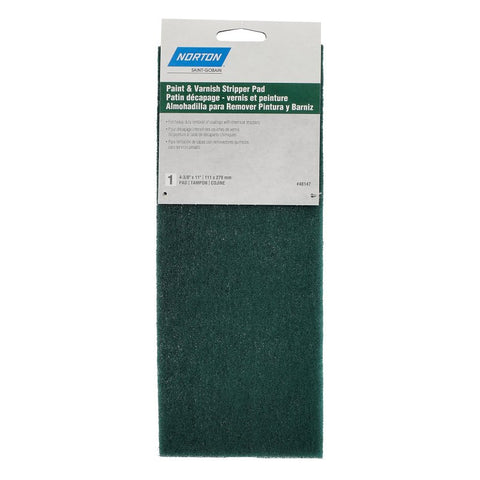 Norton 48147 Hand Pad, Green, 11 in L, 4-3/8 in W