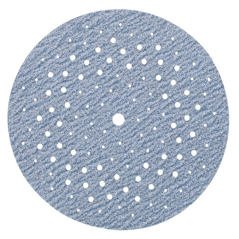 Norton 07660703222 Sanding Disc, 5 in Dia, 11/16 in Arbor, P100 Grit, Medium, Alumina Ceramic Abrasive, Spiral