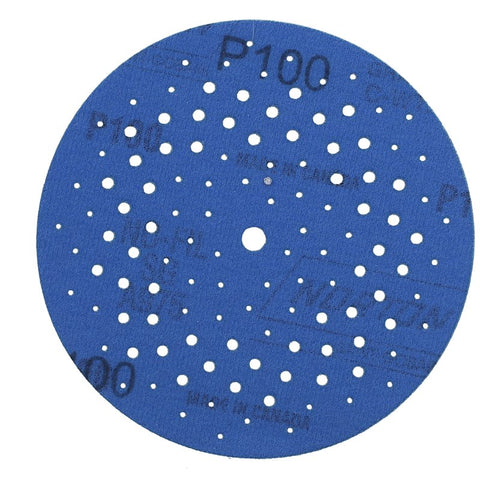 Norton 07660703231 Sanding Disc, 5 in Dia, 11/16 in Arbor, P100 Grit, Medium, Alumina Ceramic Abrasive, Paper Backing