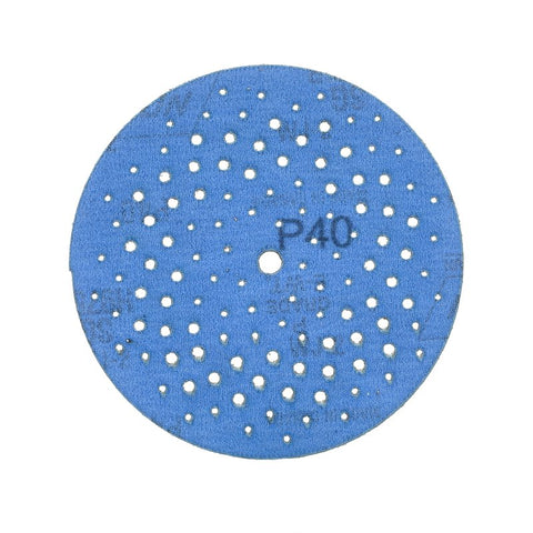 Norton 07660703234 Sanding Disc, 5 in Dia, 11/16 in Arbor, 40 Grit, Extra Coarse, Alumina Ceramic Abrasive, Spiral
