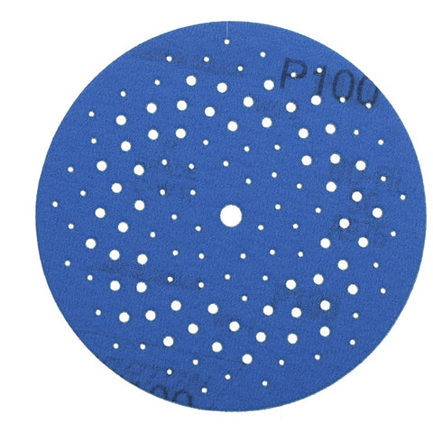Norton 07660704034 Sanding Disc, 5 in Dia, 11/16 in Arbor, P100 Grit, Medium, Alumina Ceramic Abrasive, Spiral
