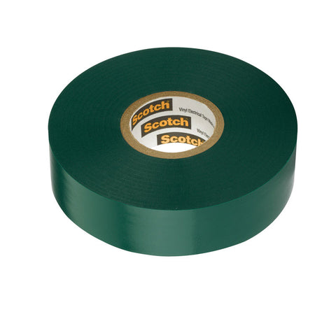 Scotch 3/4 in. W x 66 ft. L Vinyl Electrical Tape Green