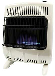Mr. Heater MHVFDF20BFT Vent-Free Blue Flame Heater, 700 sq-ft Heating Area, 20 lb Fuel Tank, 20,000 Btu