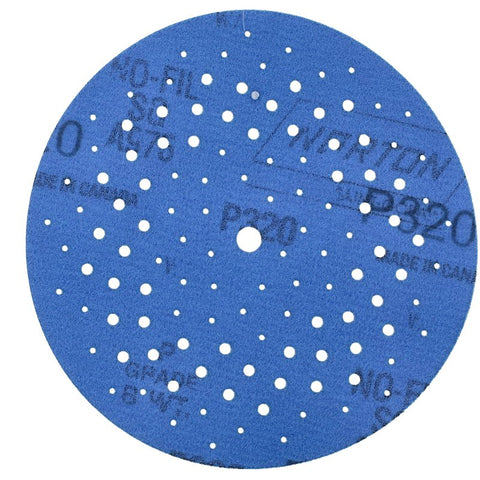 Norton ProSand Series 07660703226 Vacuum Disc, 5 in Dia, 11/16 in Arbor, P320 Grit, Extra Fine, Ceramic Abrasive
