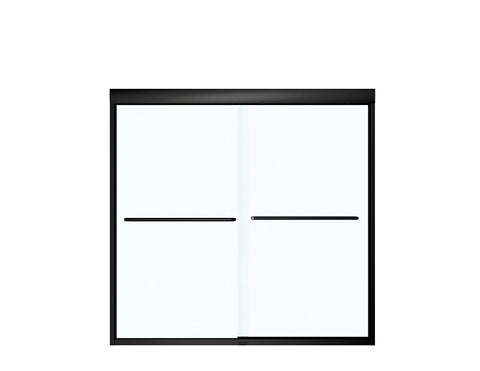 MAAX Aura 135661-900-340-000 Tub Door, 23-1/2 to 27-1/2 in W Opening, 53-7/8 in H Opening, Semi-Frameless Frame