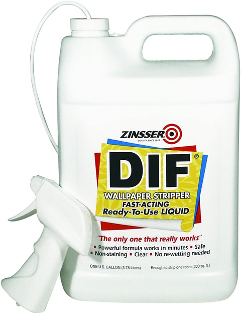 Zinsser 2481 Wallpaper Stripper, 12 to 15 sq-ft Coverage Area, Liquid, 1 gal, Pack of 4