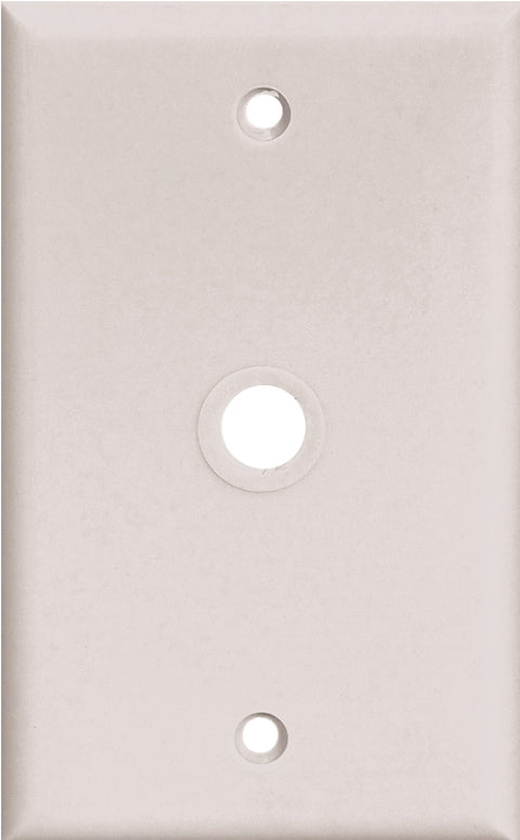 Eaton Wiring Devices PJ11 PJ11W Wallplate, 4-1/2 in L, 2-3/4 in W, 1 -Gang, Polycarbonate, White, High-Gloss