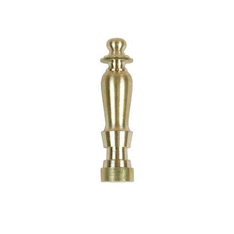 Jandorf Spindle Finial Brass 2 in. L x 2 in. H 1 pk