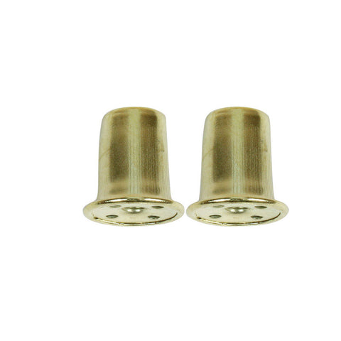 Jandorf Top Hat Finial Brass 1 in. H 2 pk