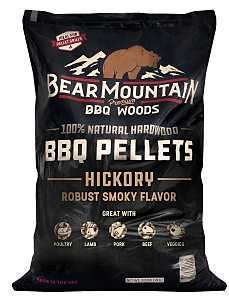 Bear Mountain FK14 BBQ Pellet, Hickory, 20 in L, Hardwood, 20 lb Bag