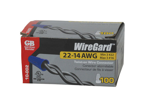 Wingguard Industrial Wire Connector Thermoplastic Blue 100