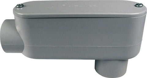 Cantex EZ Box New Work 8 cu in Rectangle PVC 1 gang Outlet Box Gray