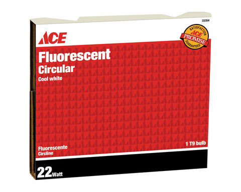 Ace Fluorescent Bulb 22 watts 800 lumens Circline T9 8 in. L Cool White 1 pk