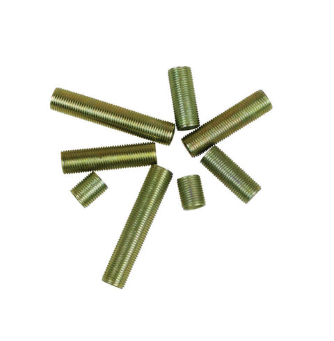 Jandorf Lamp Nipple Zinc Assorted L x 1 in. H 8 pk