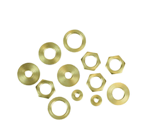 Jandorf Assorted Hex Nuts Brass 12 pk