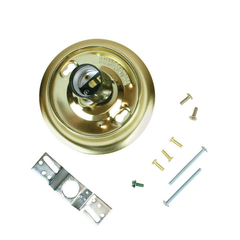 Jandorf Glass Holder Kit Brass 3-1/4 in. L x 3 in. H 1 pk