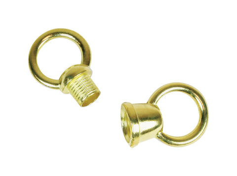 Jandorf Lamp Loop Brass 1 in. L 2 pk