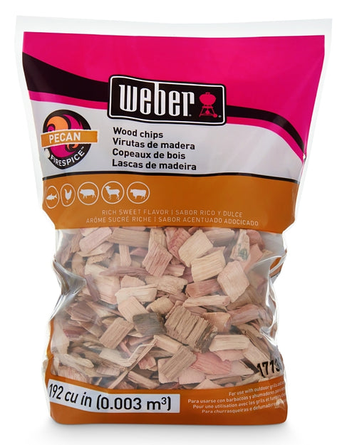 Weber 17136 Series Smoking Chips, Pecan, Wood, 192 cu-in Bag