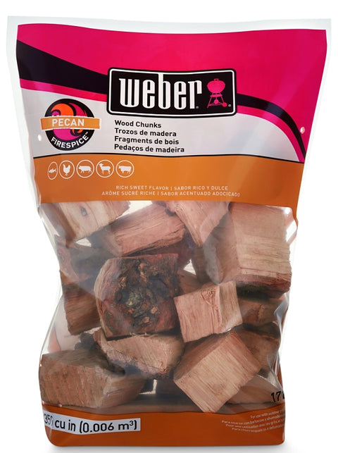 Weber 17137 Series Chunk, Pecan, Wood, 350 cu-in Bag