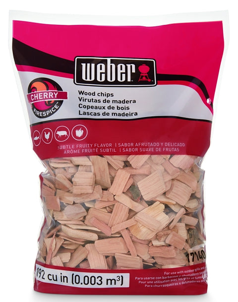 Weber 17140 Series Smoking Chips, Cherry, Wood, 192 cu-in Bag