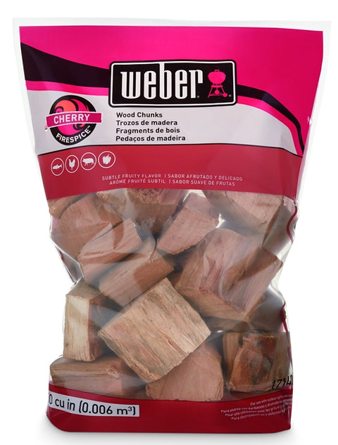 Weber 17142 Series Chunk, Cherry, Wood, 350 cu-in Bag