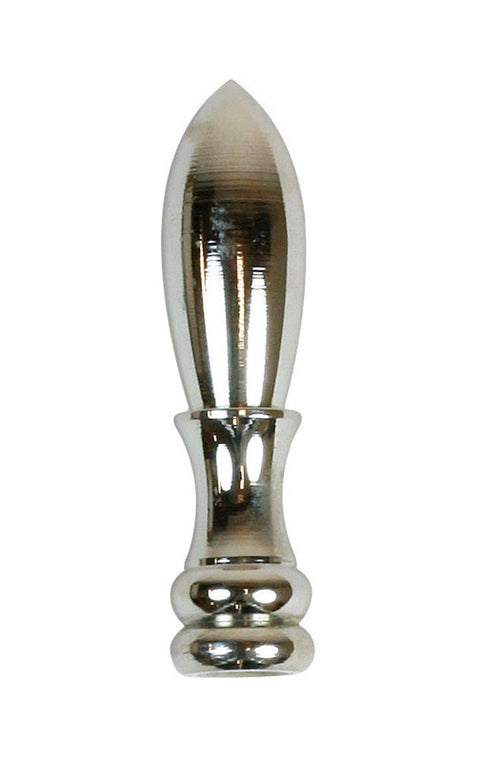 Jandorf Bullet Finial Nickel 2 in. H 1 pk