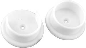 John Sterling Closet-Pro BC-0037 Closet Pole Socket, Plastic, White, Powder-Coated, Pack of 10