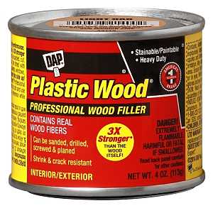 DAP Plastic Wood 21400 Wood Filler, Paste, Strong Solvent, Light Oak, 4 oz