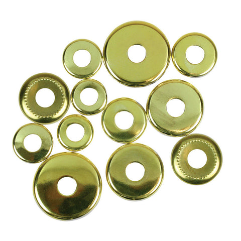 Jandorf Check Rings Brass 12 pk