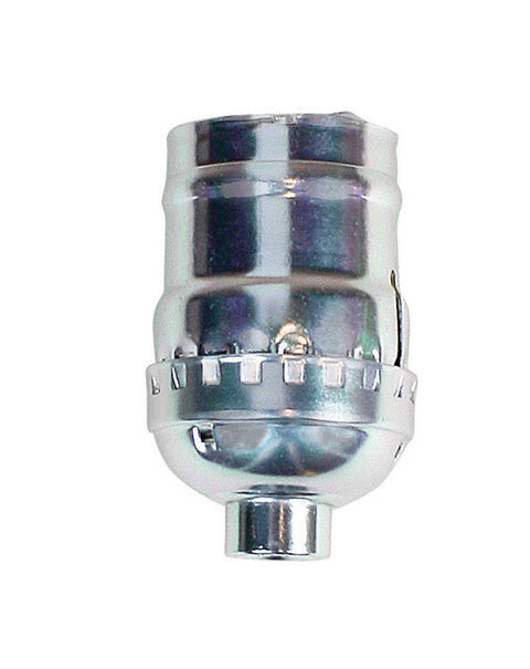 Jandorf Keyless Socket 660 watts 250 volts Nickel Medium