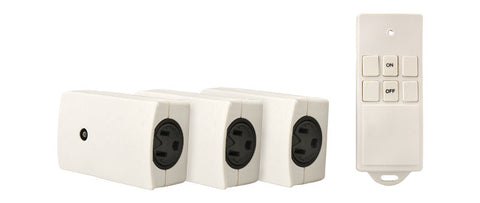 Woods 13 amps Wireless Remote Receptacle Set 3 pk