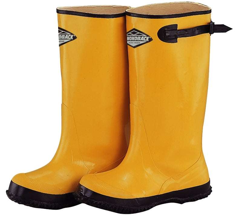 Diamondback RB001-12-C Over Shoe Boots, 12, Yellow, Rubber Upper, Slip ...
