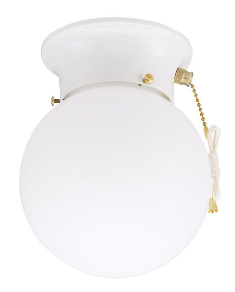 Westinghouse White Ceiling Fixture 7-1/4 in. H x 6 in. W