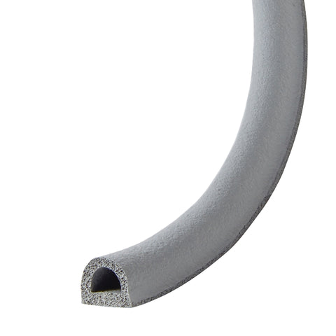 Frost King V25GA Weatherseal, 5/16 in W, 17 ft L, EPDM Rubber, Gray