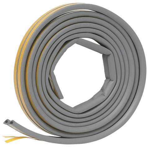 Frost King V25GA Weatherseal, 5/16 in W, 17 ft L, EPDM Rubber, Gray