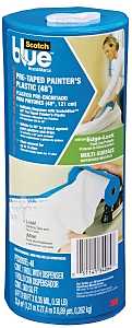 ScotchBlue PTD2093EL-48 Painter's Tape, 30 yd L, 48 in W, Crepe Paper Backing, Blue
