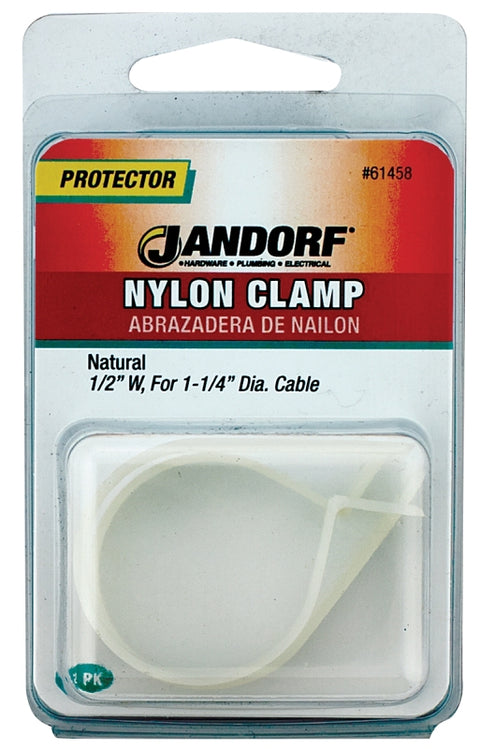 Jandorf 61458 Cable Clamp, Nylon, Natural
