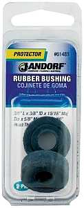 Jandorf 61481 Conduit Bushing, 3/8 in Dia Cable, Rubber, Black, 5/16 in Thick Panel