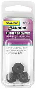 Jandorf 61516 Grommet, Rubber, Black, 7/32 in Thick Panel
