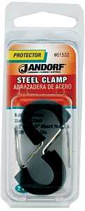 Jandorf 61532 Cushion Clamp, Rubber/Stainless Steel, Black