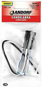 Jandorf 60472 Lamp Socket, 125 V, 75 W, Phenolic Housing Material, Black